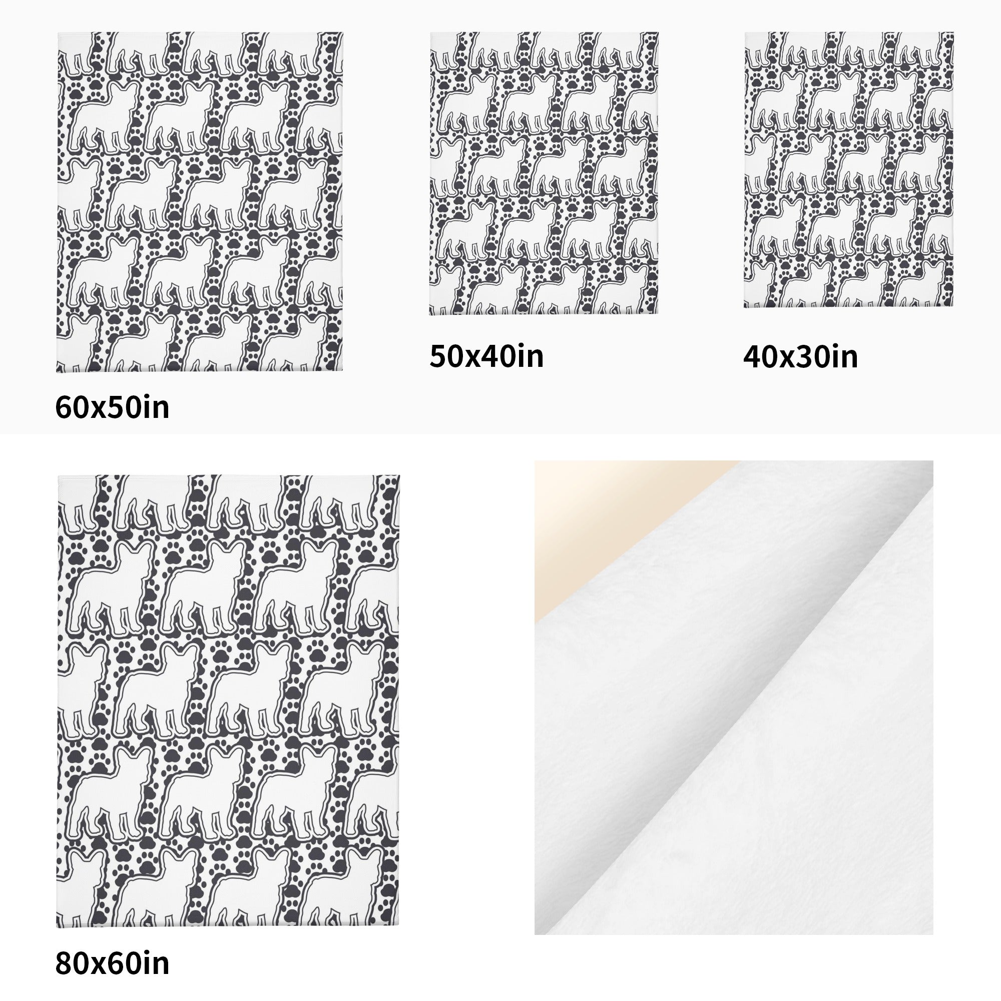 French Bulldog Elvis Blanket Cute Frenchie Essential