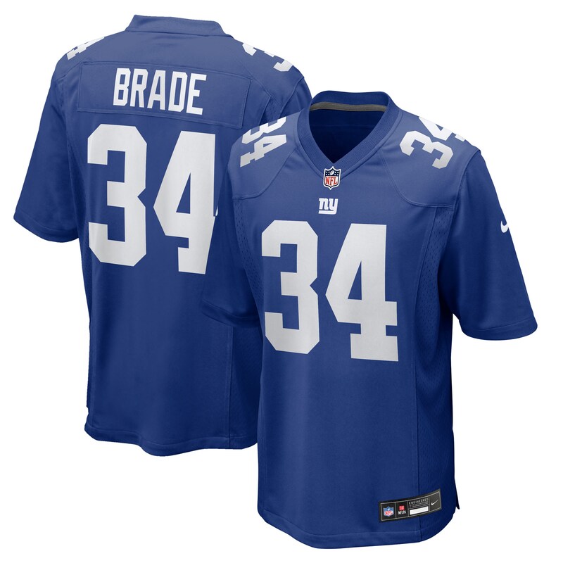 None Beau Brade NY Giants Stylish Authentic Jersey Game Day Wear