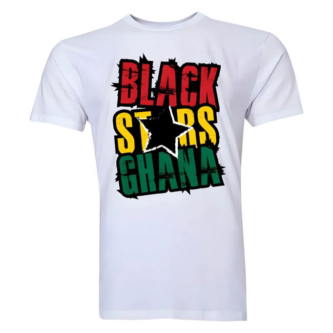 Championship Ghana Black Stars T-Shirt (White) Pro-Grade