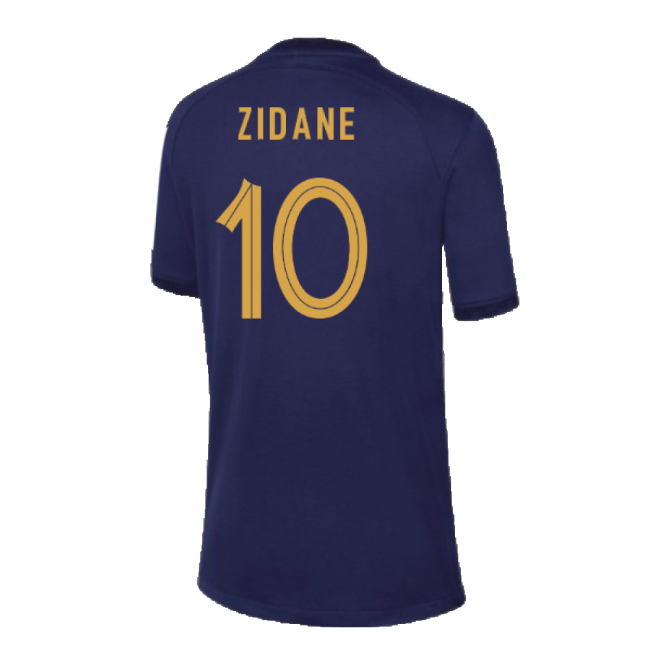 Supporter Grade France Home Replica Jersey (Kids) (Zidane 10)