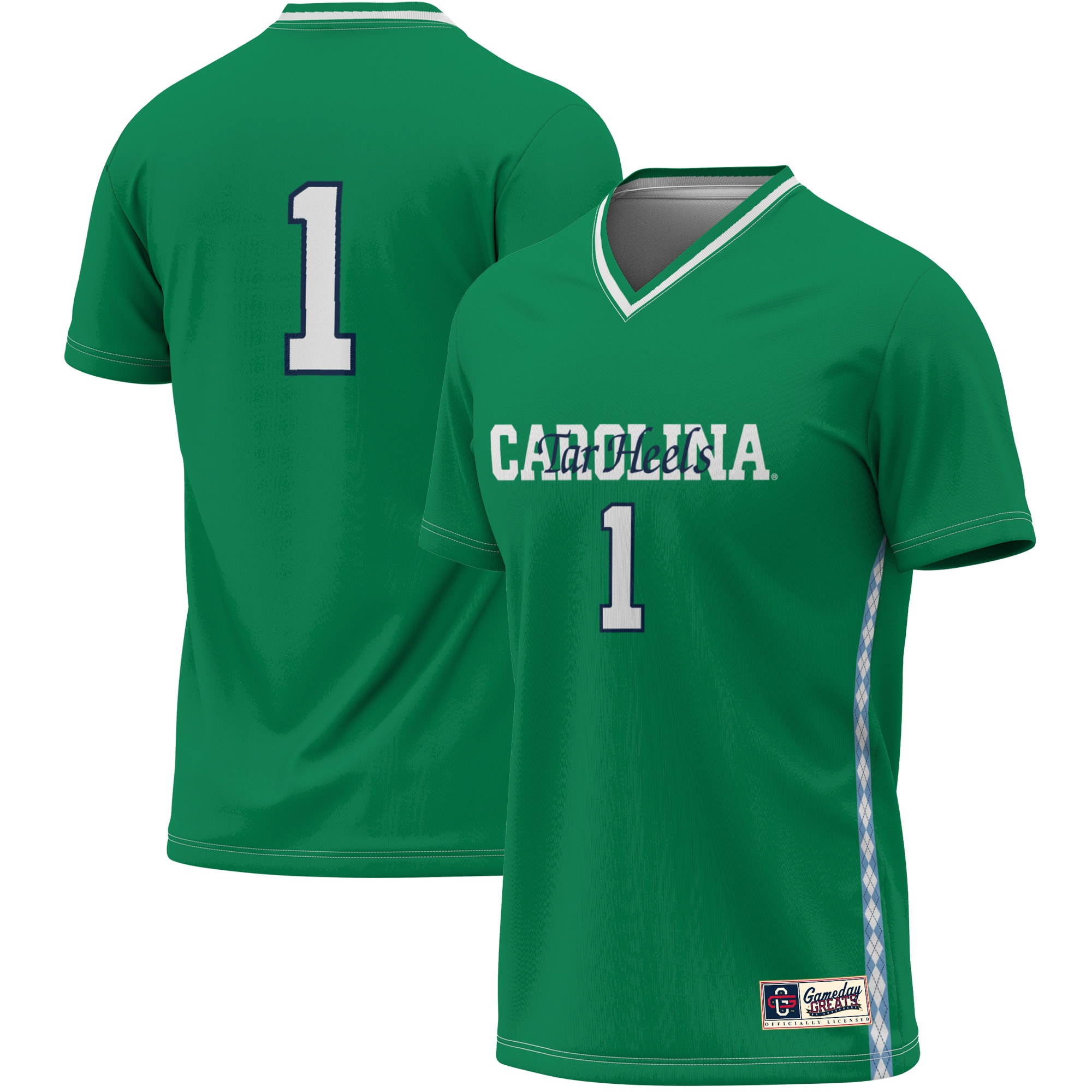 [NJP] North Carolina Tar Heels GameDay Greats Youth Women's Soccer Lightweight Fashion Goalie Jersey - Green