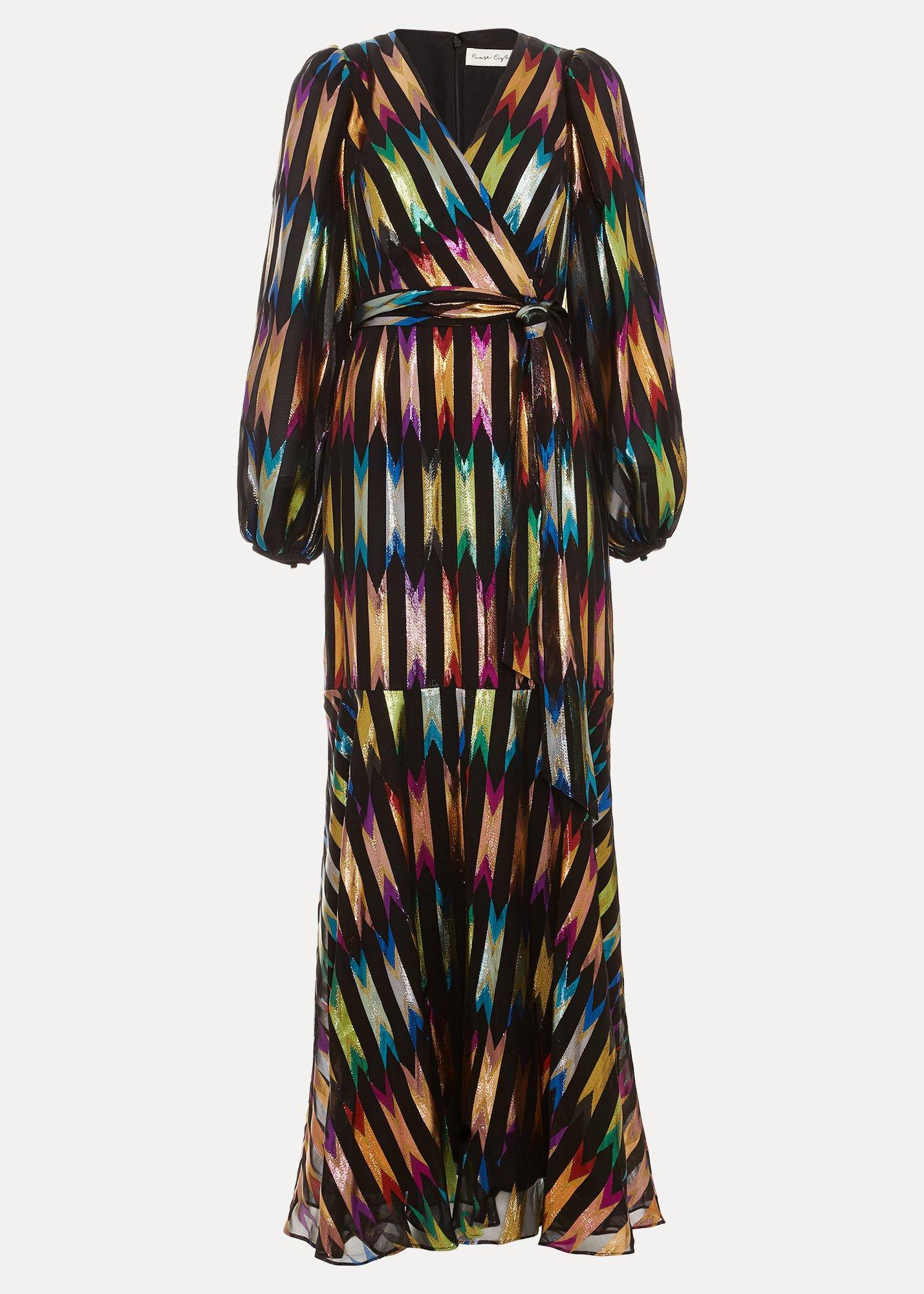 Petite Ellia Shimmer Maxi Dress