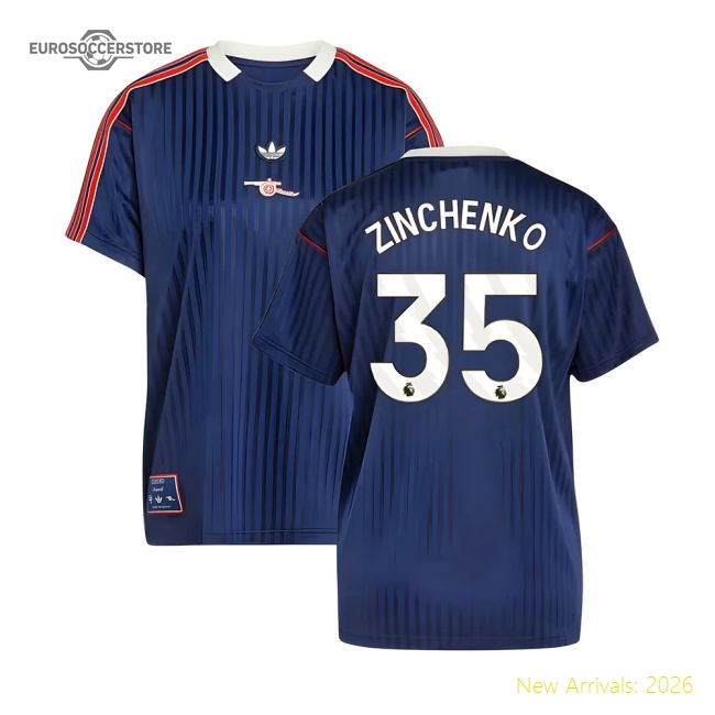 Arsenal Terrace Icons Shirt (Navy) (Zinchenko 35) For Premier League
