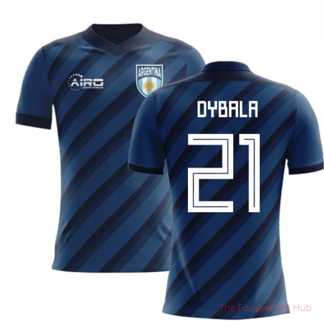 [LK] 2025/26 Argentina Away Football Shirt (Dybala 21) - Kids