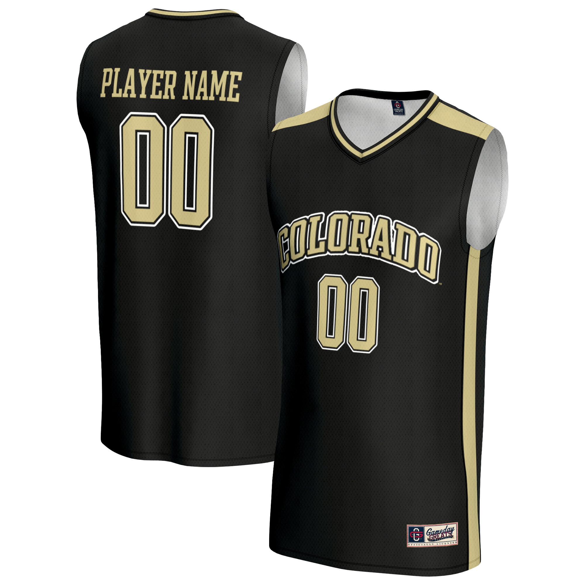 [NJP] Colorado Buffaloes GameDay Greats Youth NIL Pick-A-Player Lightweight Men's Basketball Jersey - Black