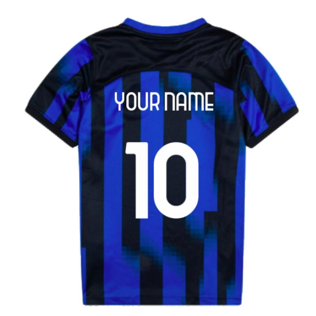 Premium-grade 2023-2024 Inter Milan Home Mini Kit (your Name)