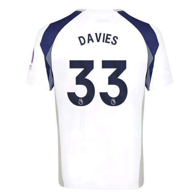 Authentic Spurs Tottenham Hotspur Home Shirt Davies #33 Match Qual...