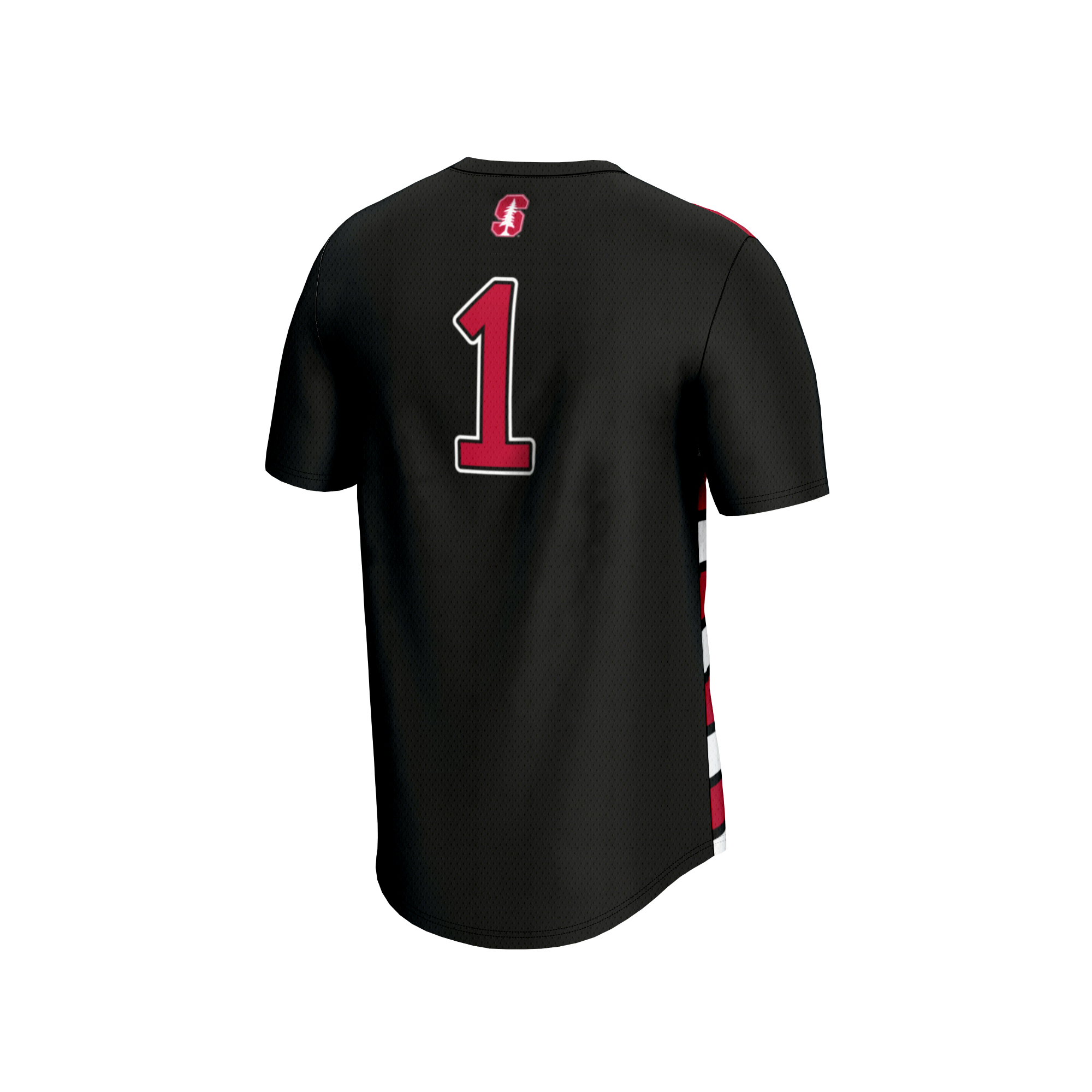 [NJP] Stanford Cardinal GameDay Greats Unisex Lightweight Soccer Fashion Jersey - Black
