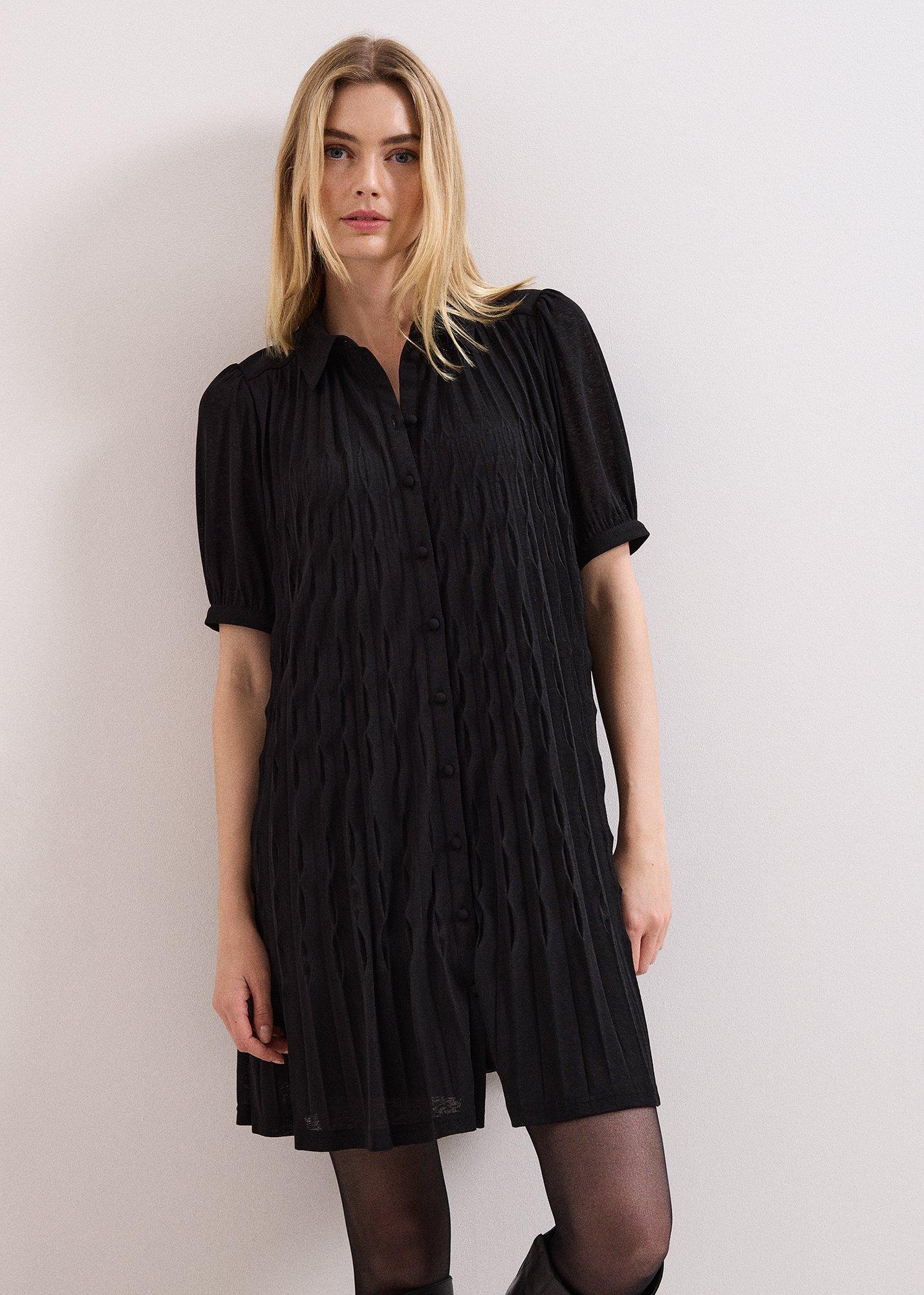 Pleated Swing Dress