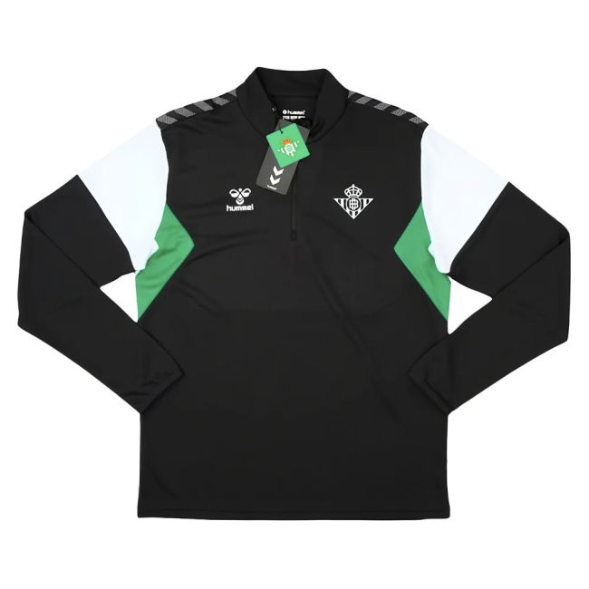 2023-2024 Real Betis 1/4 Zip Training Top (Black)