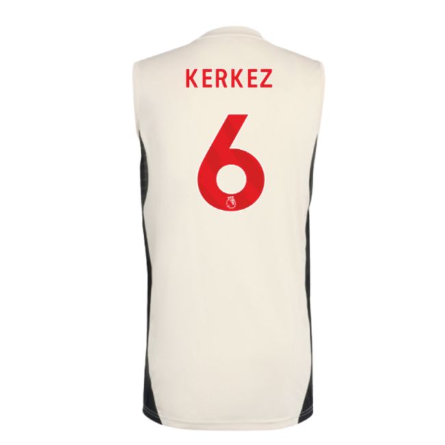 2025-2026 Liverpool Sleeveless Jersey (White) (Kerkez 6)