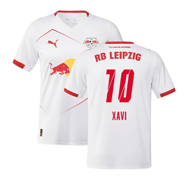 Red Bull Leipzig Official 2025-2026 Home Shirt (Xavi 10)