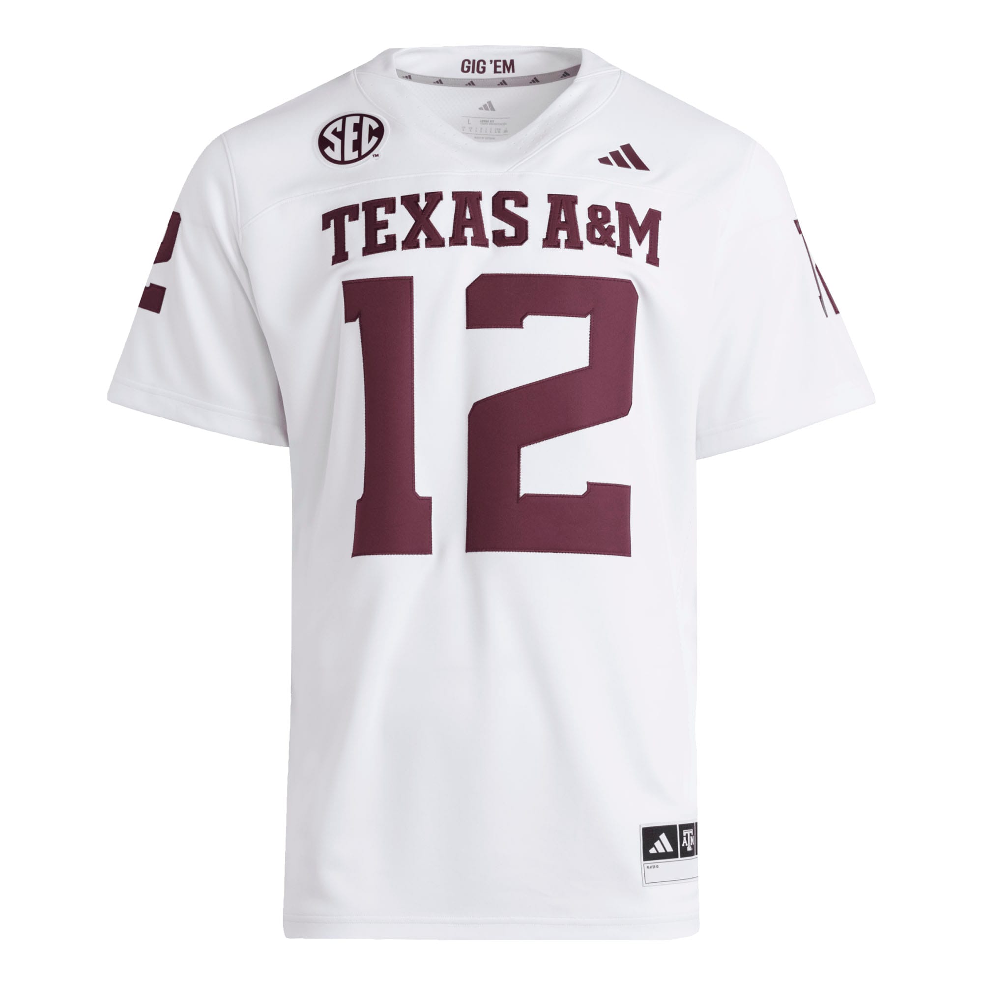 [NJP] Texas A&M Aggies Premier Jersey - White