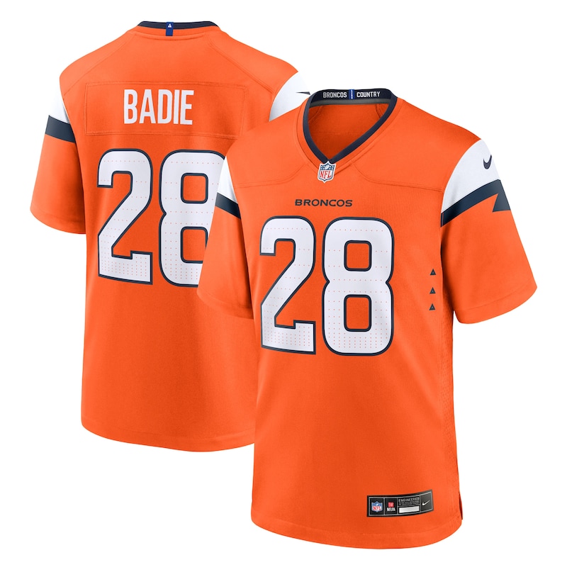 None Tyler Badie Denver Broncos Championship Contender Replica Jersey