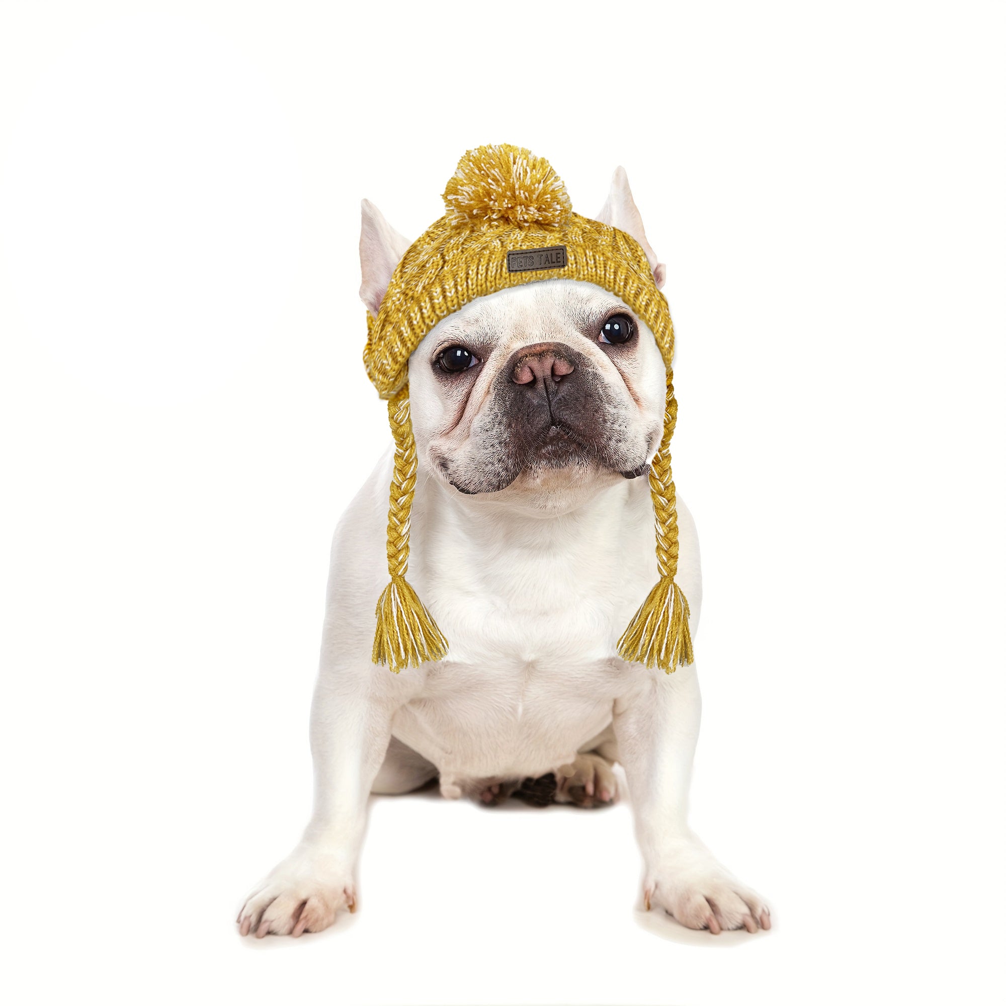 French Bulldog Cozycouture Frenchie Knitted Soft Winter Hat Warm Dog Outfit