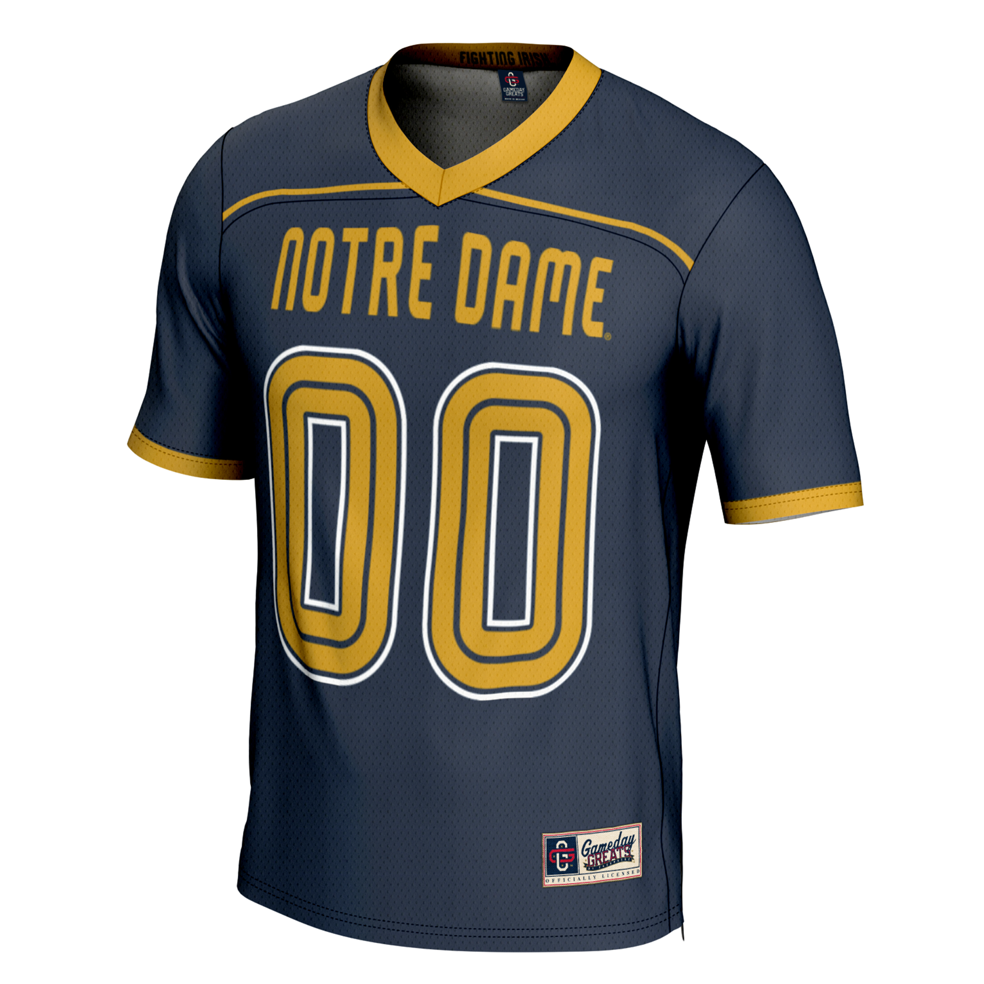 [DDG] Notre Dame Fighting Irish GameDay Greats Lacrosse NIL Lightweight Jersey - Navy