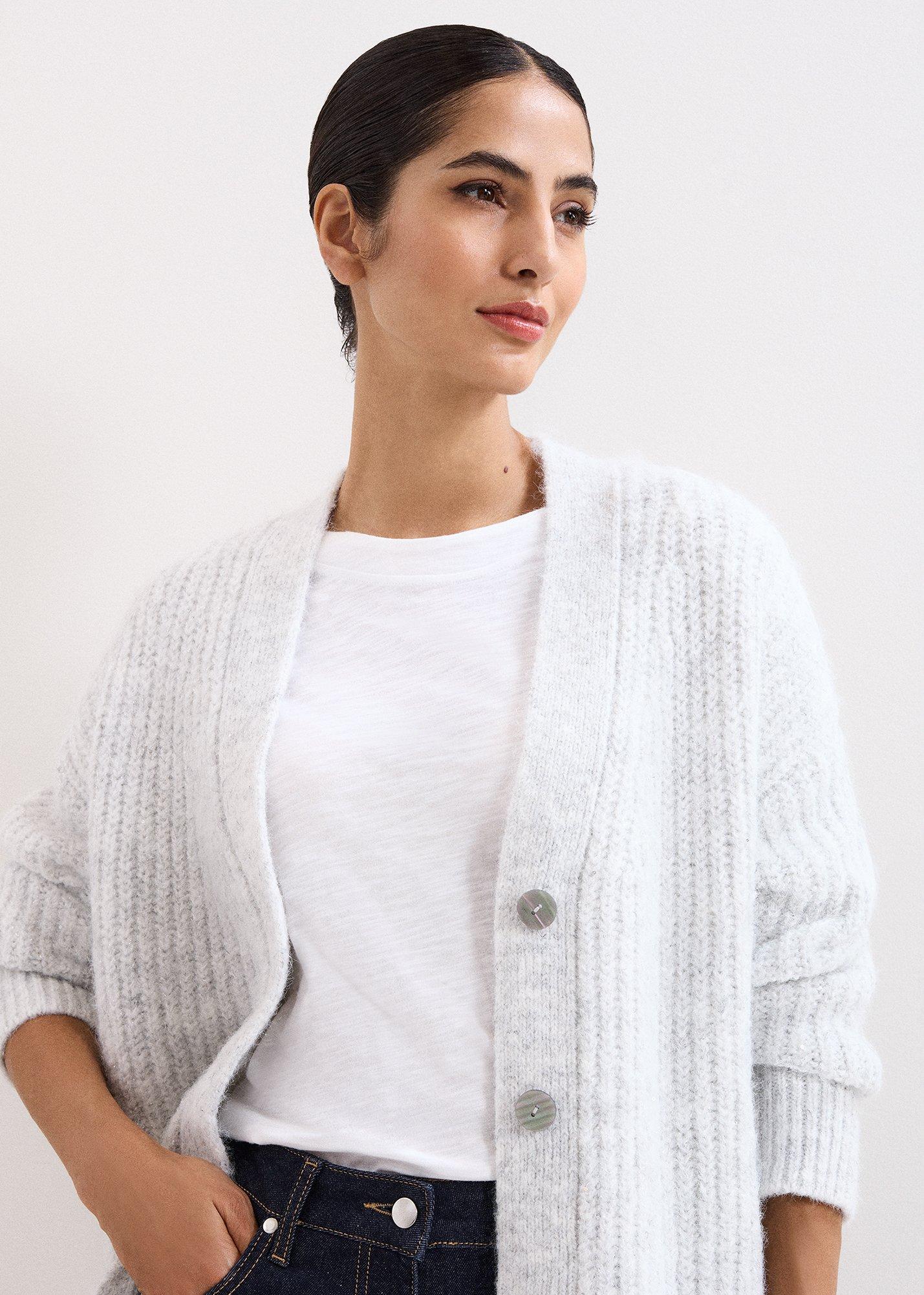 Marianne Sequin Textured Cardigan