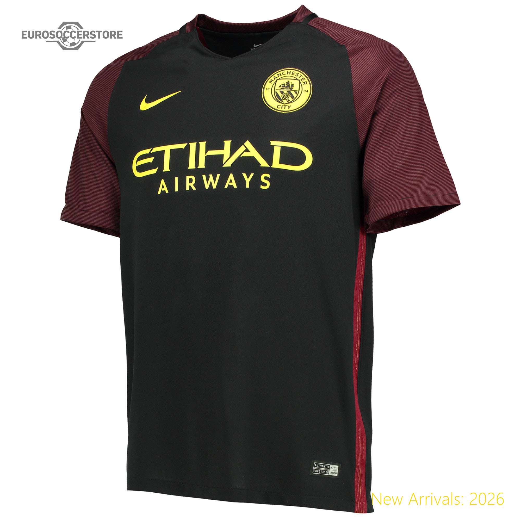 Club Approved Men Mci Manchester City Away Official Away Jersey 2016