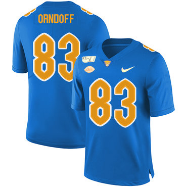 Men's None Blue 2024 high quality Scott Orndoff #83 game jersey Jersey