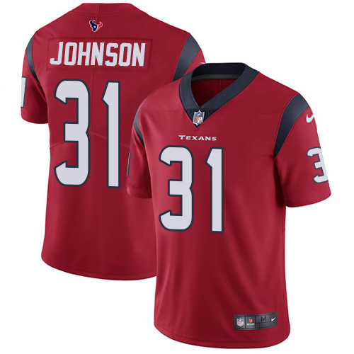 Official NFL Houston Texans #31 David Johnson Gray Limited Jersey