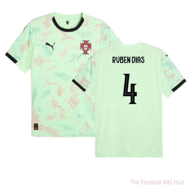 [LK] 2025/26 Portugal Womens Team Away Shirt (Unisex) (Ruben Dias 4)