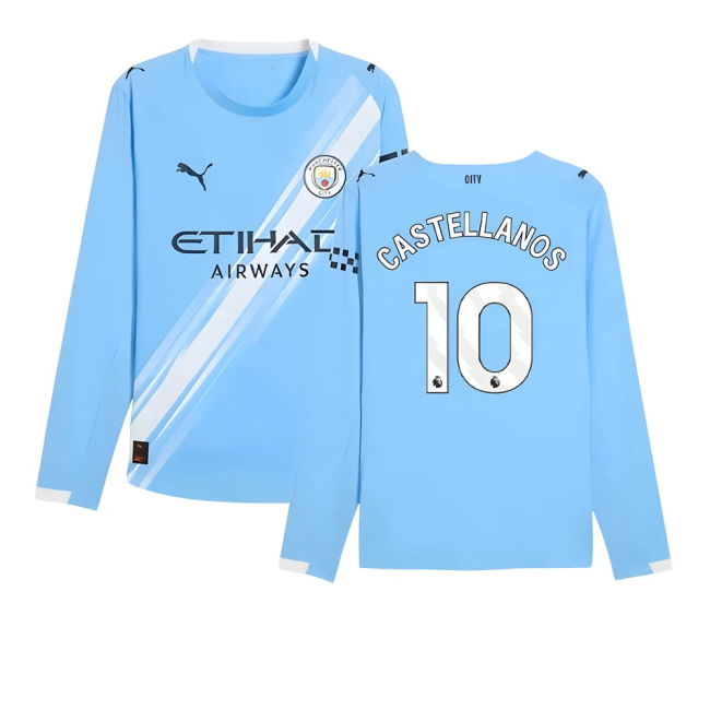 Classic Man City Classic Design Home Heritage Jersey (1)