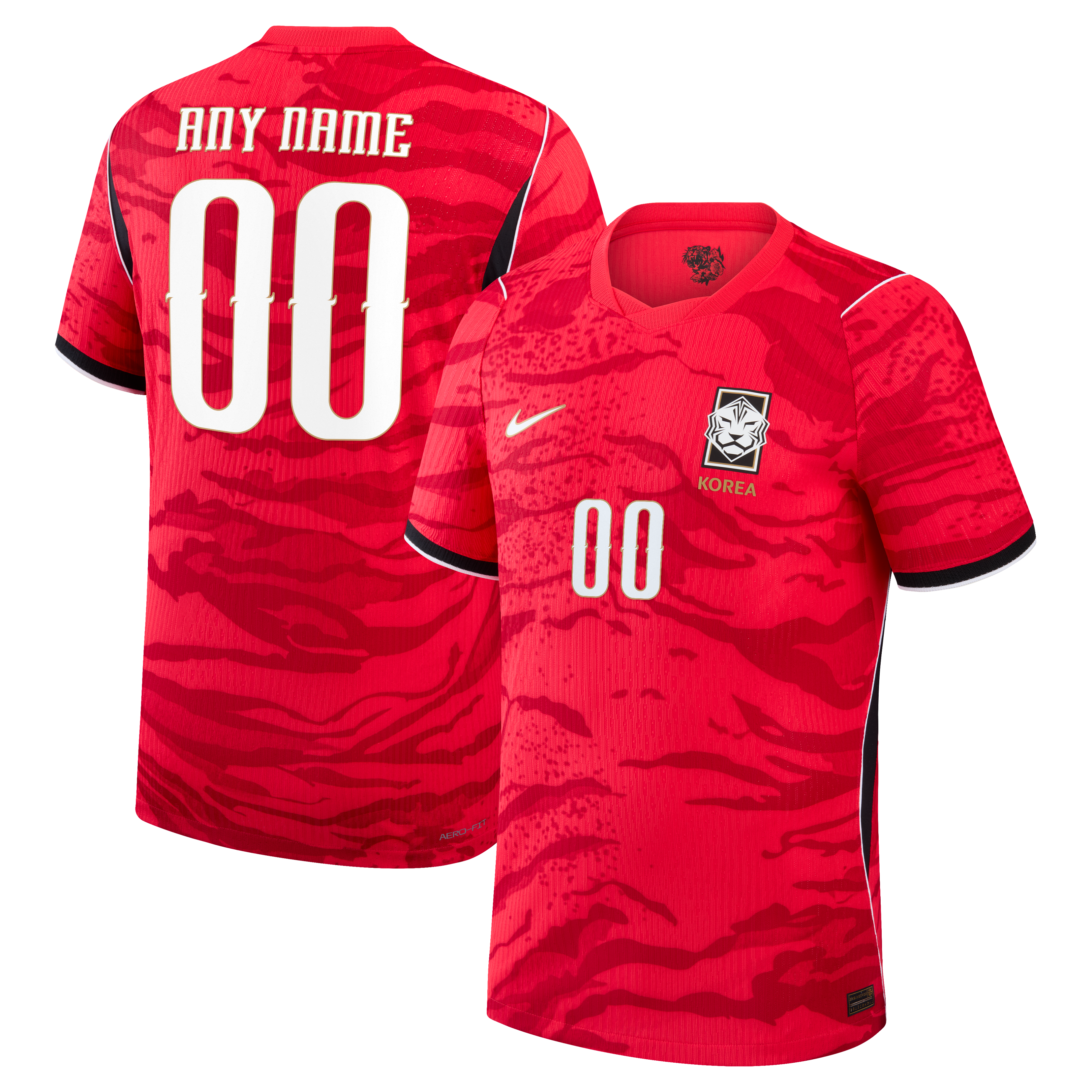 [SJH] South Korea National Team 2026 Home Match Authentic Custom Jersey - Red