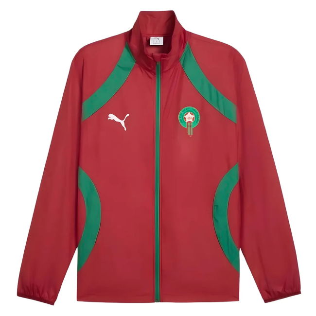 Match-Ready 2025-2026 Morocco Pre-Match Jacket (Red) Top-Tier
