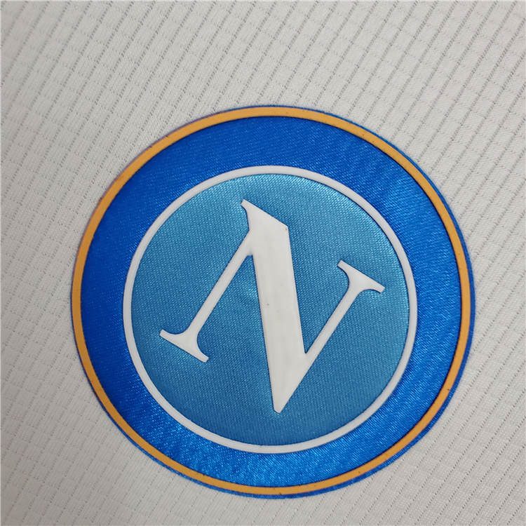 Professional Grade Napoli 21-22 Third WhiteGolden Soccer Jersey