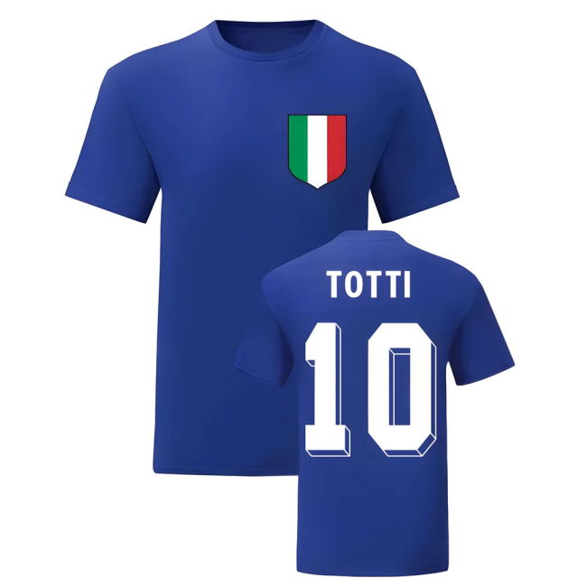 Francesco Totti Italy National Hero Tee\'S (Blue) Netherlands