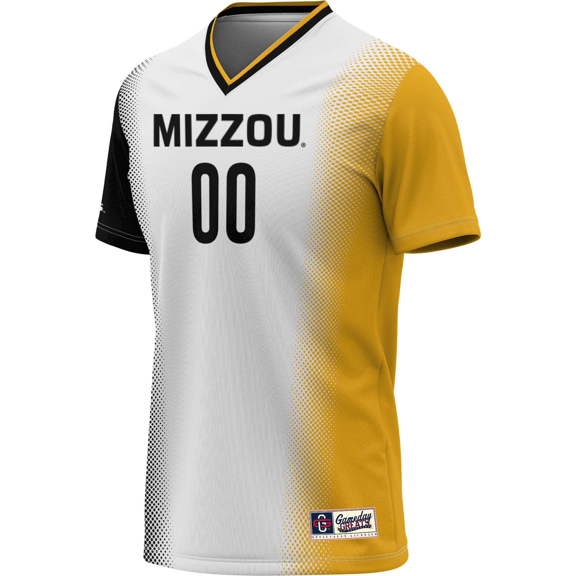 [JED] Missouri Tigers GameDay Greats Unisex NIL Pick-A-Player Lightweight Women's Soccer Jersey - White