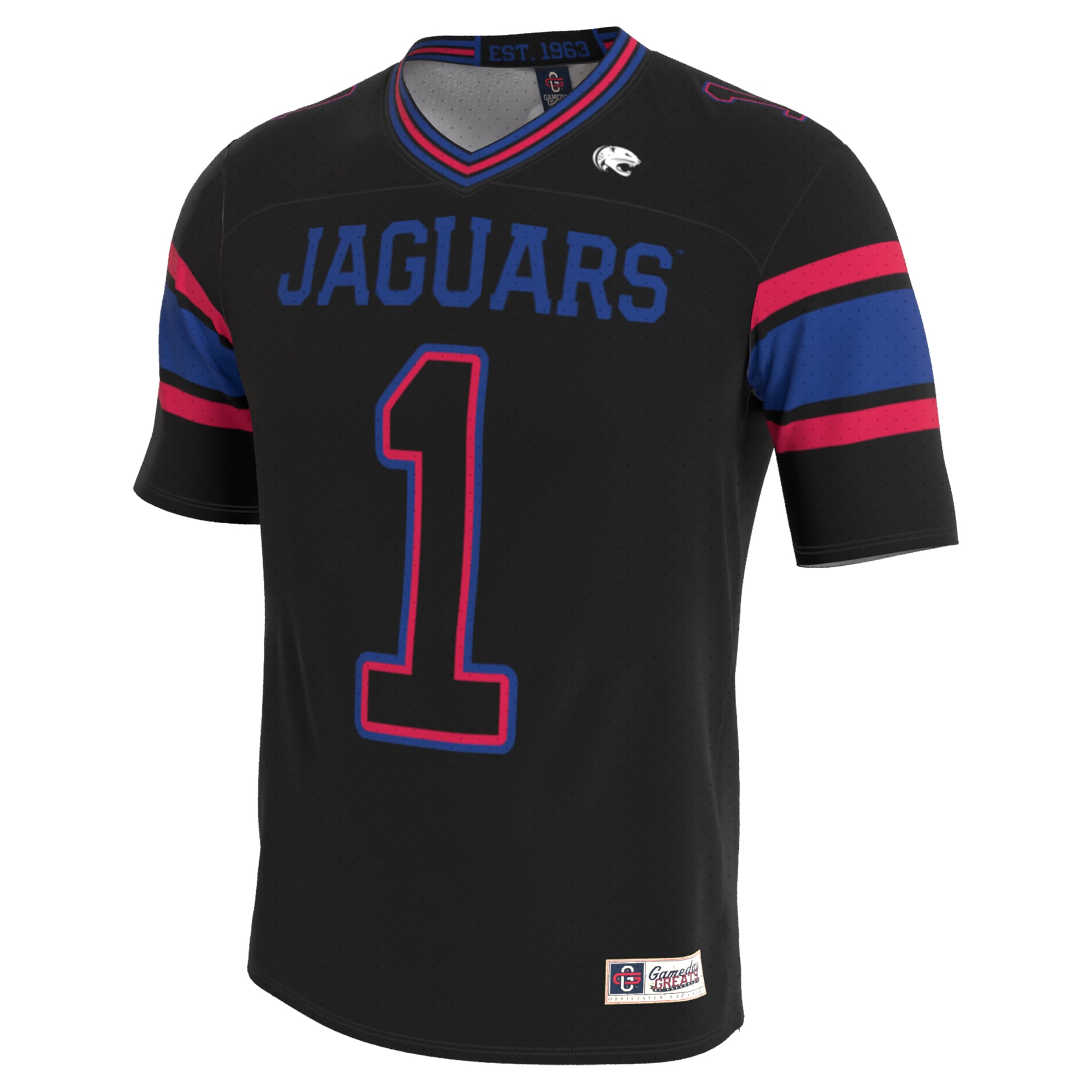 Youth Black South Alabama Jaguars Lightweight Collegiate Football Blackout Fashion Jersey