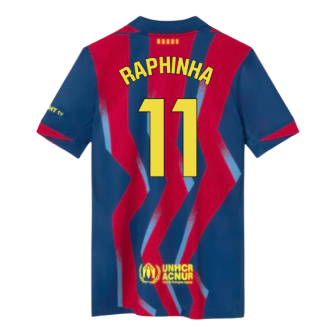 High-Quality 2025-2026 Barcelona Fourth Shirt (Kids) (Raphinha 11)