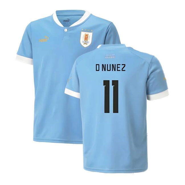 Pro Style Uruguay Home Player Jersey 2022-2023 (Nunez 11)