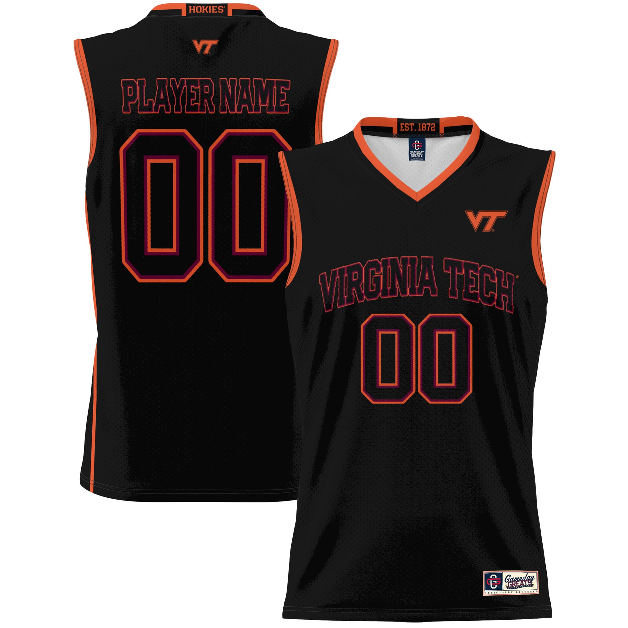 [NJP] Virginia Tech Hokies GameDay Greats NIL Pick-A-Player Lightweight Women's Basketball Jersey - Black