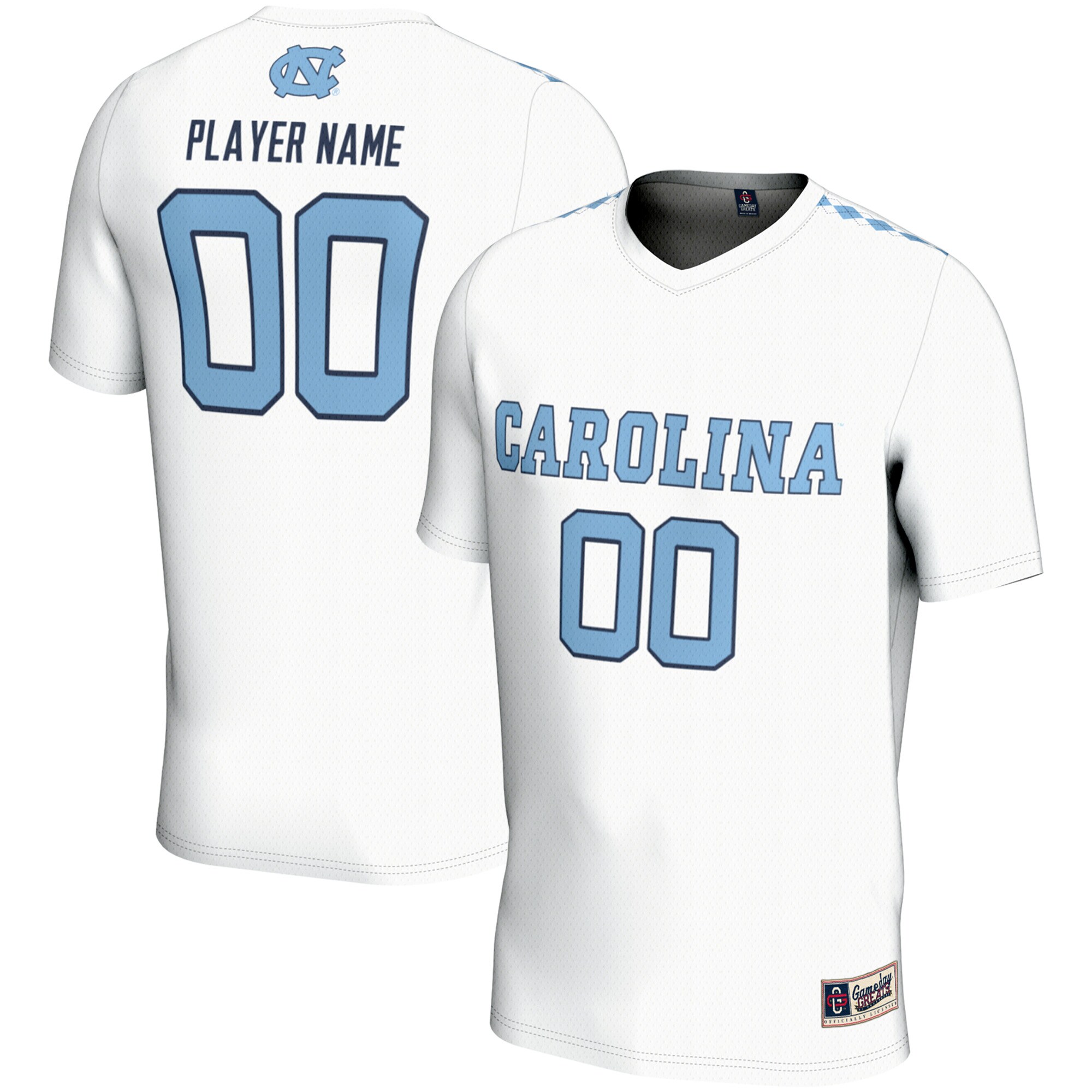 [DDG] North Carolina Tar Heels GameDay Greats Youth NIL Pick-A-Player Women's Lacrosse Lightweight Jersey - White