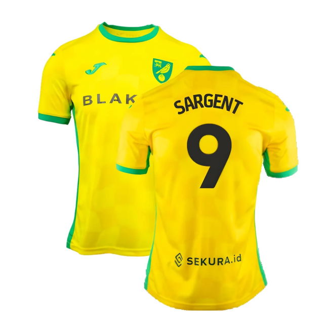 Norwich Norwich Home Shirt Sargent #9 Superior Craftsmanship Dedic...