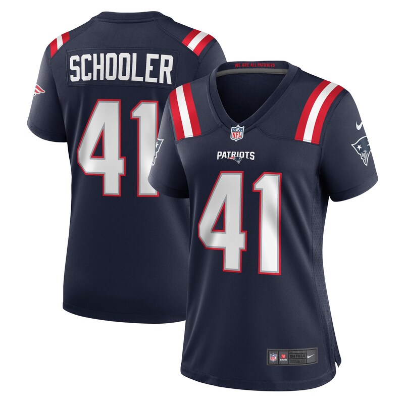 None Brenden Schooler New England Patriots Budget-Friendly Game Jersey