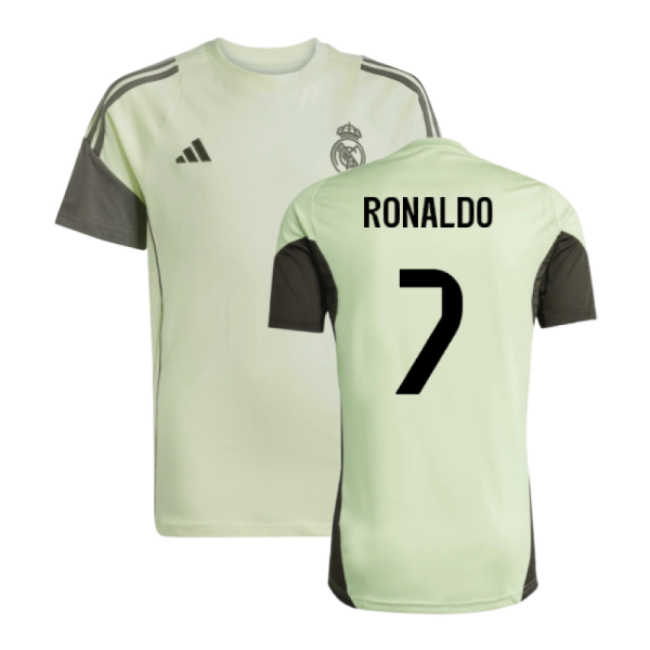 Premium 2025-2026 Real Madrid Training Tee (almost Lime)