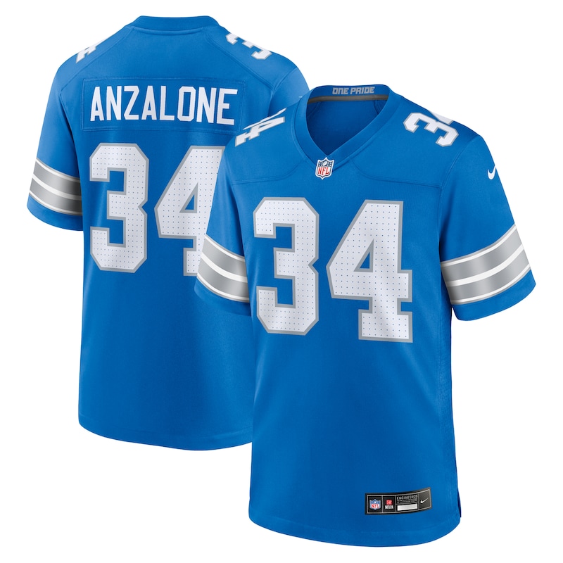 None Alex Anzalone DET Lions Retro Officially Licensed Jersey