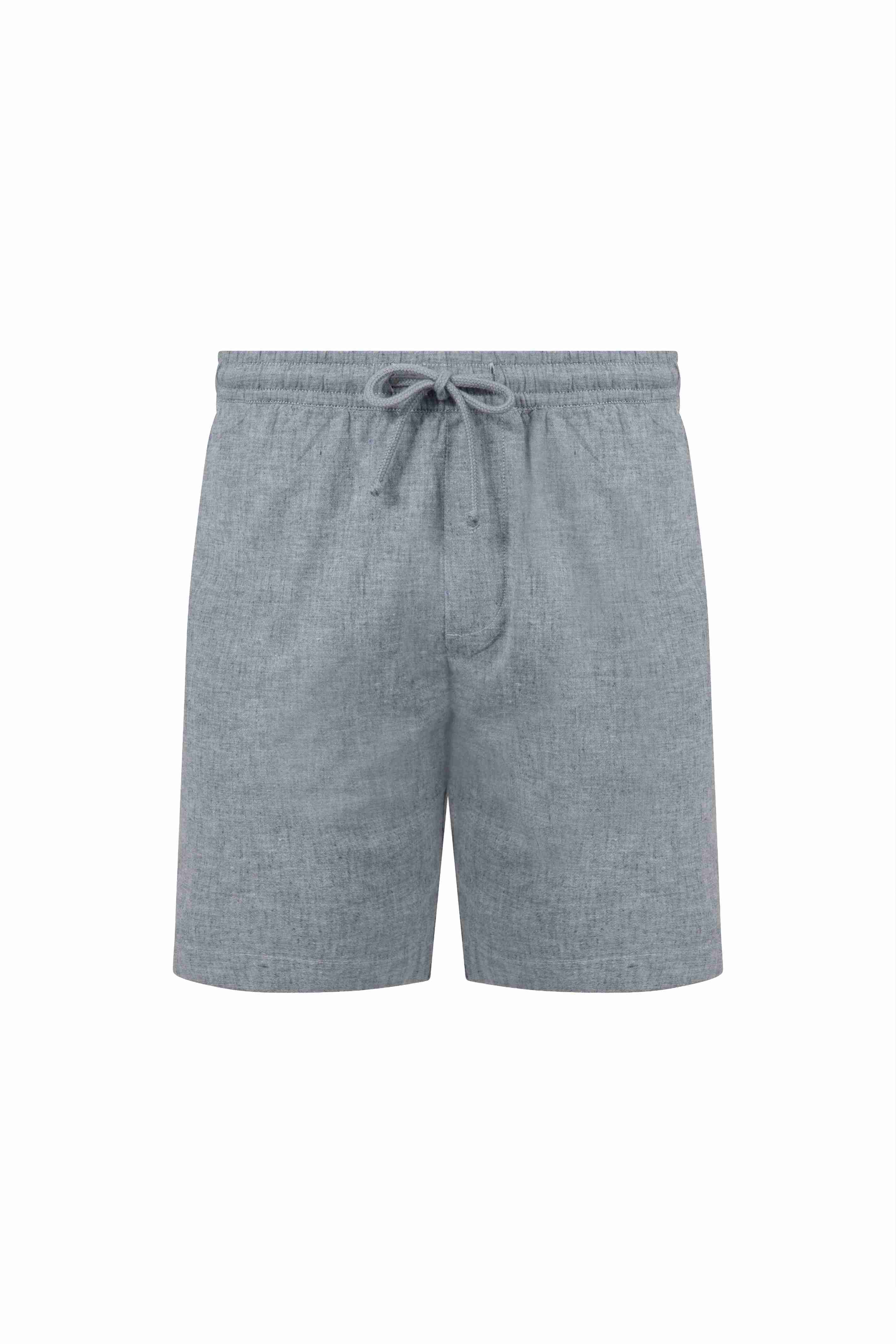Winchester Relaxed Linen Rich Shorts Denim