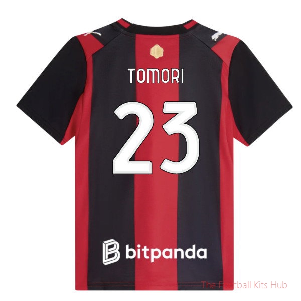 Premium AC Milan 2026-2027 Home Shirt (Kids) (Tomori 23)