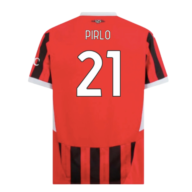 Durable 2024-2025 Ac Milan Home With Retro Design - Midfield Maestros