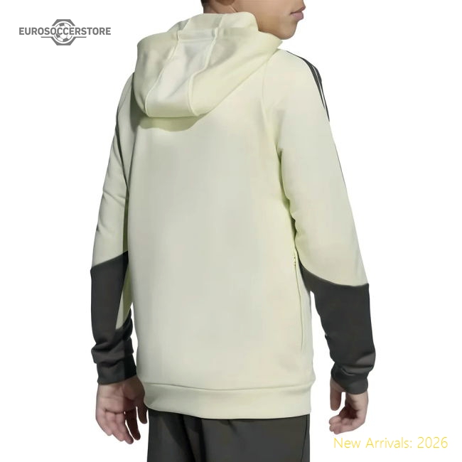 2025-2026 Real Madrid Training Hoody (Almost Lime) - Kids