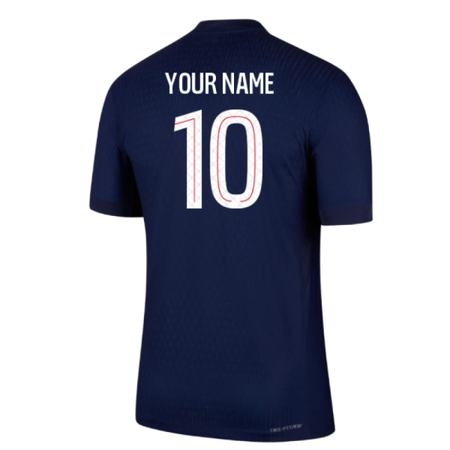 Match-Day 2025-2026 Psg Home Dri-Fit Adv Authentic Shirt (Your Name)