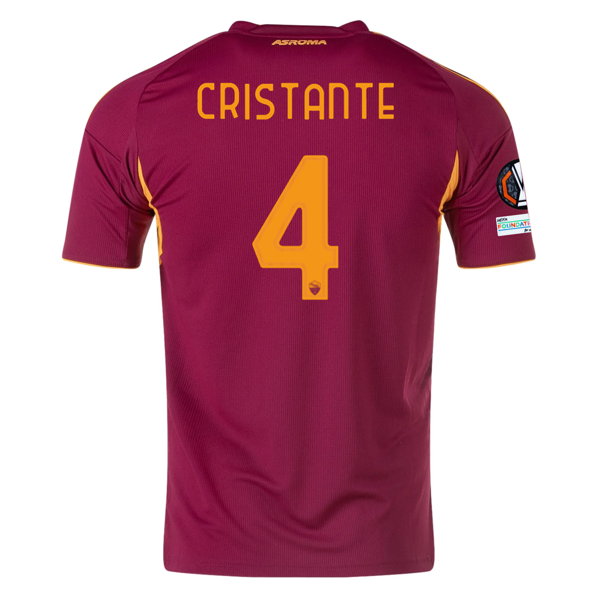 AS Roma Cristante 2025-2026 UEL Home Jersey – Authentic Shirt