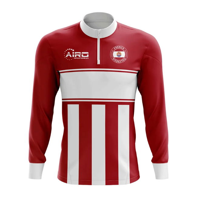 Replica French Polynesia Concept Football Half Zip Midlayer Top