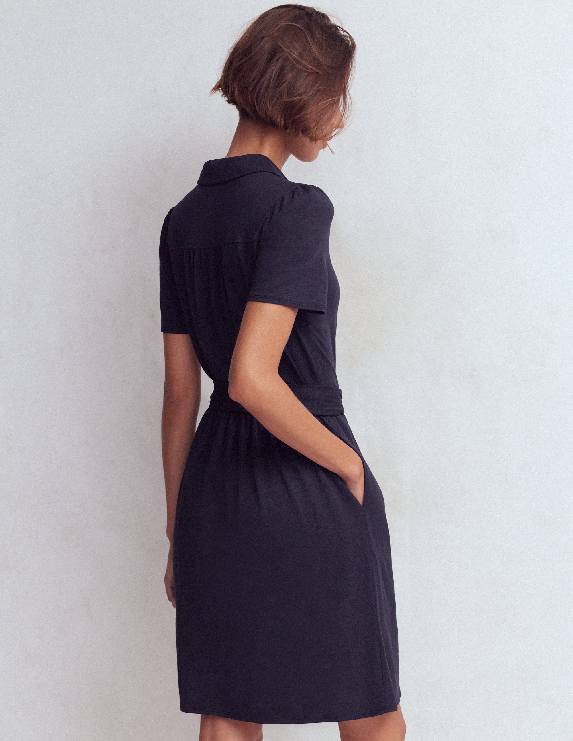 Patti Short Jersey Shirt Dress