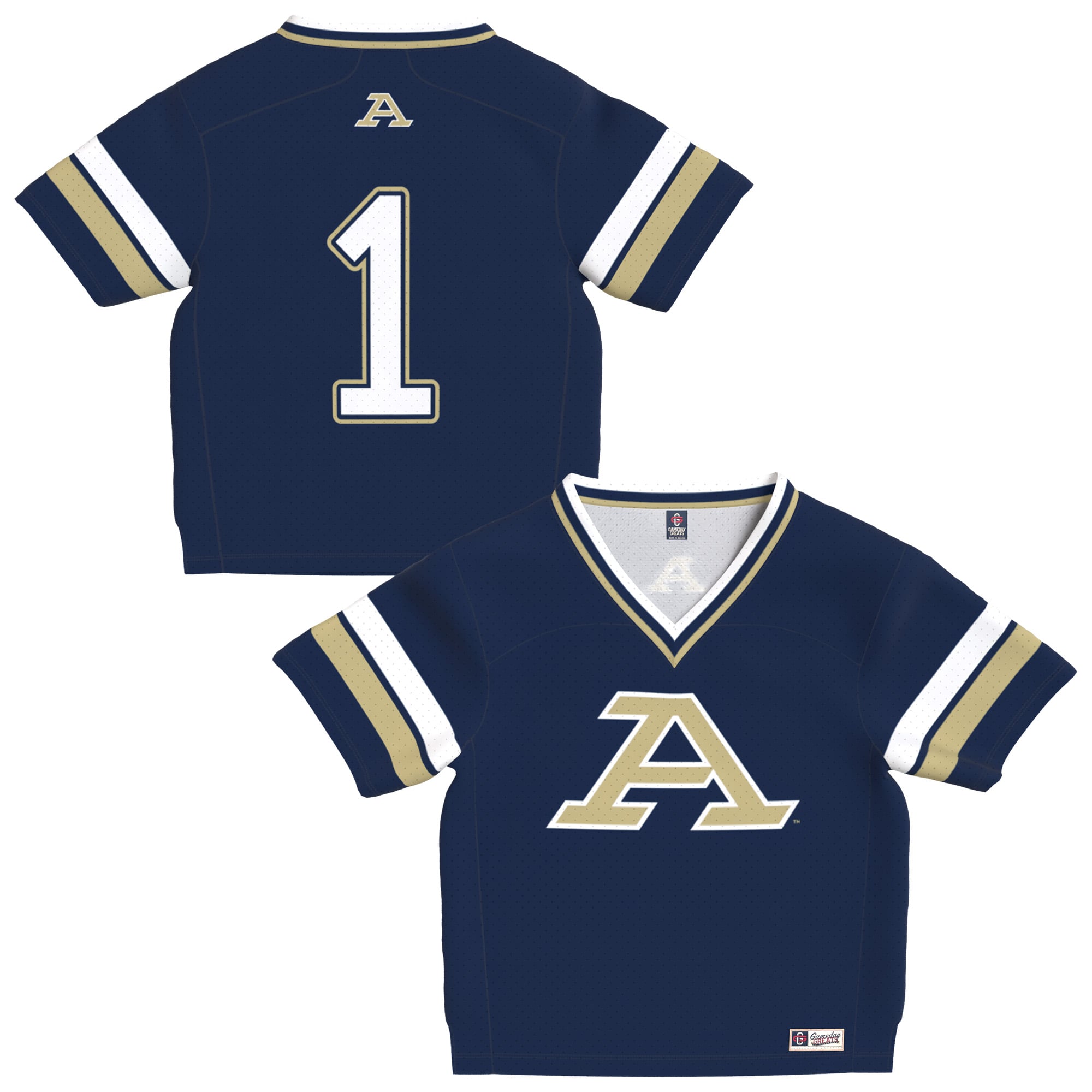 Infant Navy Akron Zips Lightweight Collegiate Football Fashion Jersey