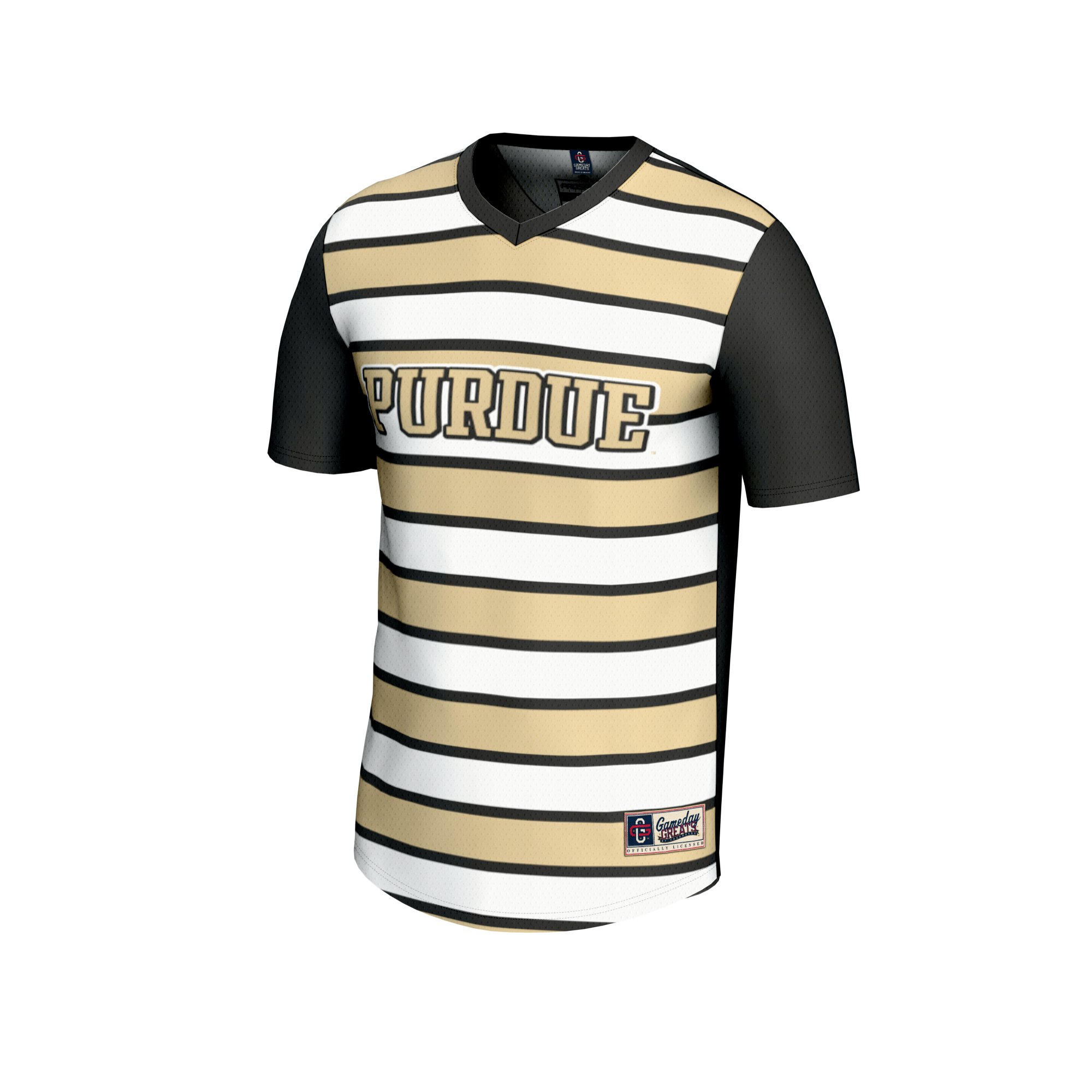 [LK] Purdue Boilermakers GameDay Greats Unisex Lightweight Soccer Fashion Jersey - Black